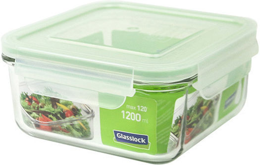 Pal Lunch Box Glass Μπλε Suitable for for Lid for Microwave Oven 1200ml 1pcs