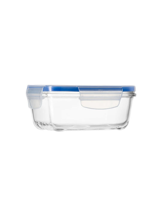 Borgonovo Φαγητοδοχείο Superblock R20 1500ml Δοχείο Φαγητού Γυάλινο Μπλε 1.5lt