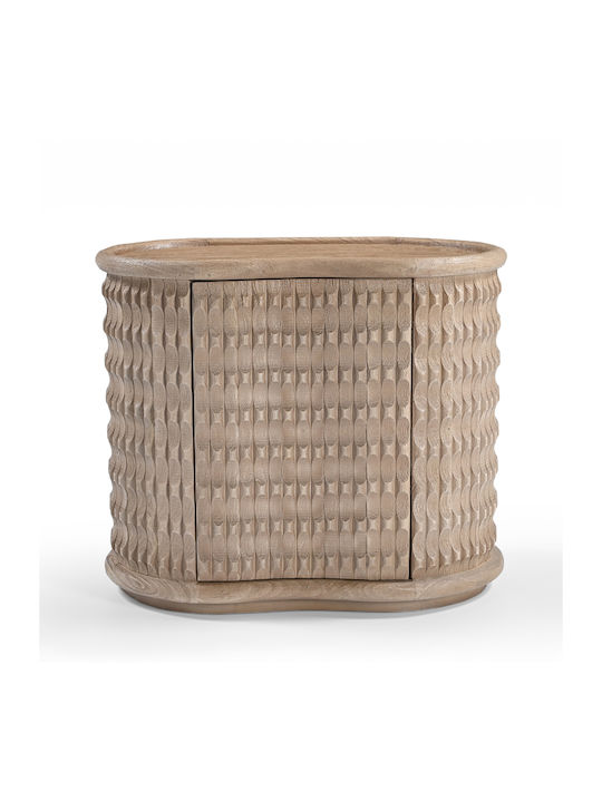 Nachttisch Sculpture Holz Beige 60x40x50cm
