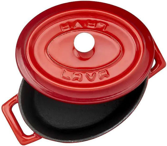 Lava Гърне Овално Метално 16x10см