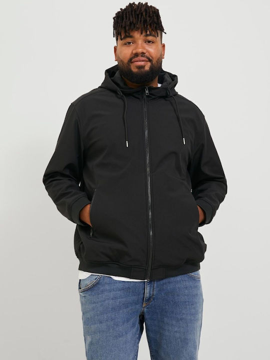 Winter Jacke Softshell Wasserdicht und Winddicht Schwarz
