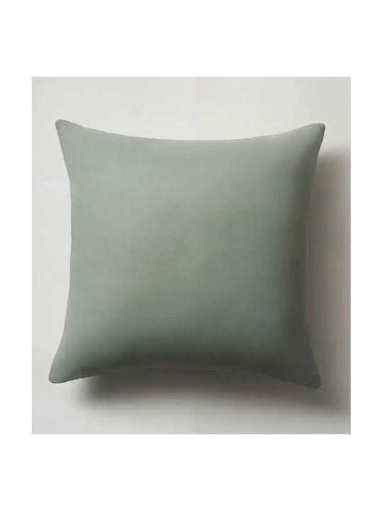 Gofis Home Decorative Pillow Case Gofis 100% Cotton Smoke Green 43x43cm