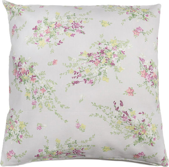 Dimeco Silk Fashion Mehrfarbiger Dekorativer Kissenbezug 45x45cm