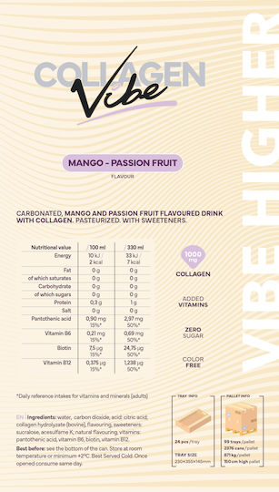 Nano Supps Vibe 330ml Манго Маракуя