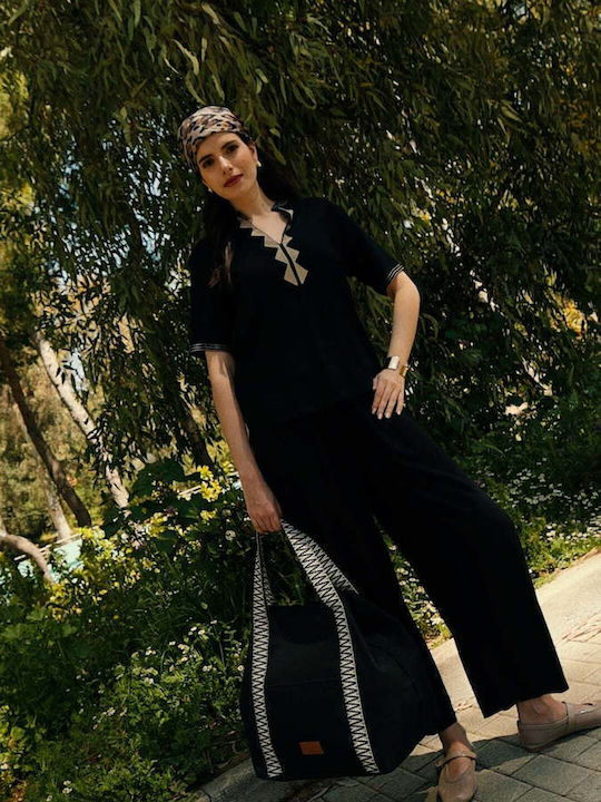 Women's Arianne Co-ord Set Set with Trousers in Relaxed Fit