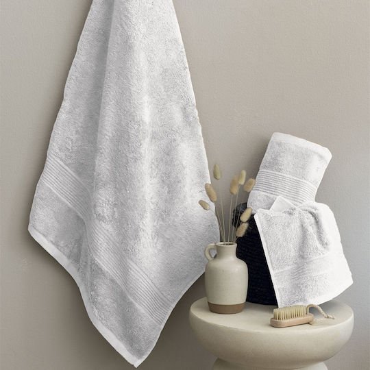 Palamaiki Πετσέτα Προσώπου Vins 50x100εκ. White Βάρους 600gr/m²