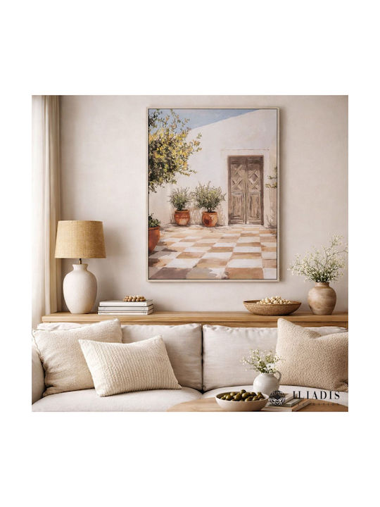 Iliadis Greek Island Painting on Canvas 60x90cm