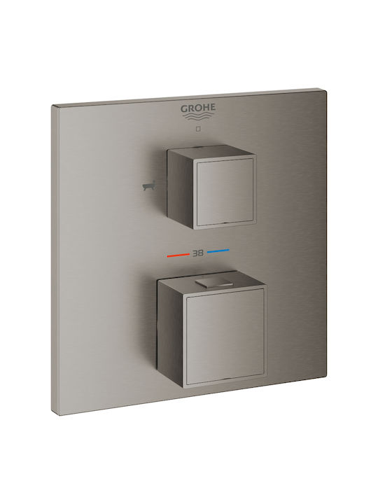 Grohe Μίκτης Μπαταρίας Εντοιχισμού για Μπανιέρα Γκρι