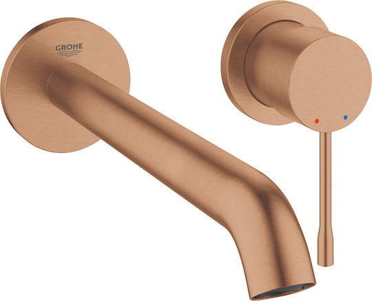 Grohe Σετ Μίκτης & Στόμιο Εντοιχισμού για Νιπτήρα Χάλκινο