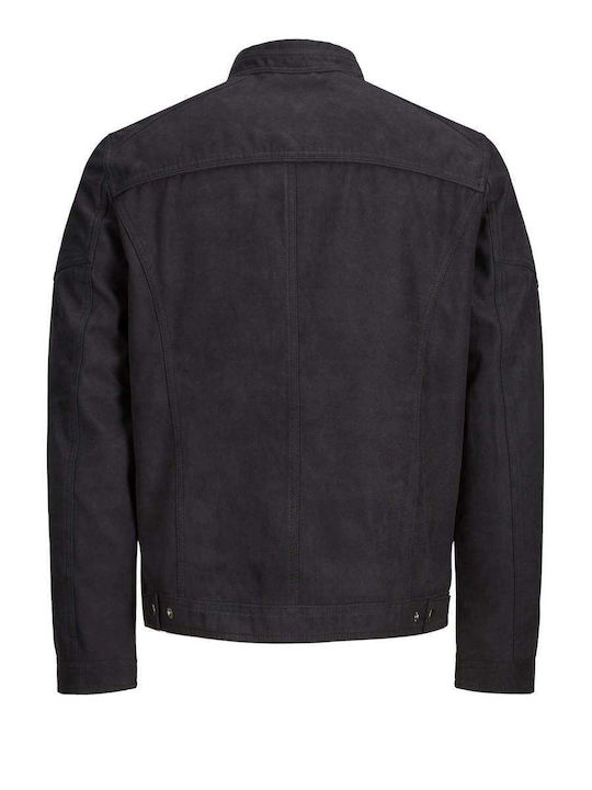 Μπουφάν Black/Fake suede