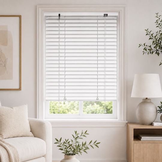 MRShome Aluminum White Blind 120x140 cm DRV-WH120140