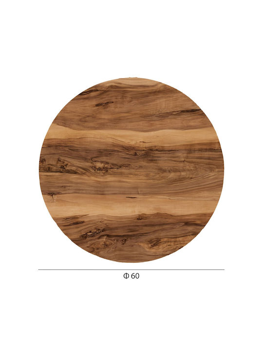 HomeMarkt Round Table Surface HPL Sonoma Oak 70x70x1.2cm HM5842.36 2 Pieces
