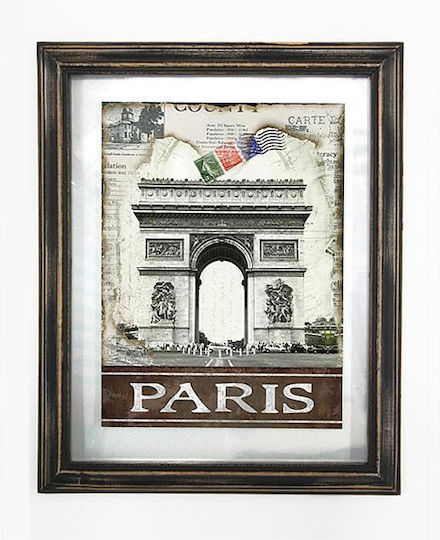 Zaros Wall Decor Paris 39x5x48cm