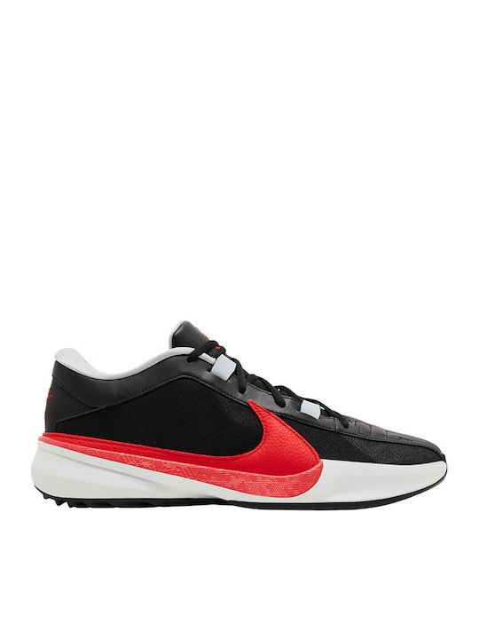 Giannis Freak 5 "Double Trouble" Χαμηλά Μπασκετικά Παπούτσια Black / Pure Platinum / Wolf Grey / University Red