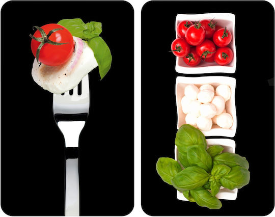 Wenko Glasabdeckungen Für Kochfelder Caprese 2 Stück Glas 30x52 cm