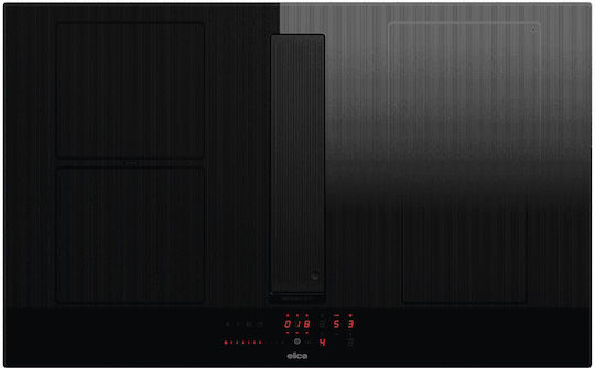 Elica NikolaTesla Velvet BL/A/83 Induction Autonomous Cooktop With Hood 72x51.5cm