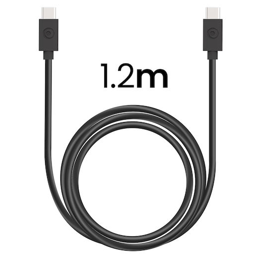 BigBen Connected Зарядно Устройство с USB-C Порт и Кабел USB-C - USB-C 25W Power Delivery Черно