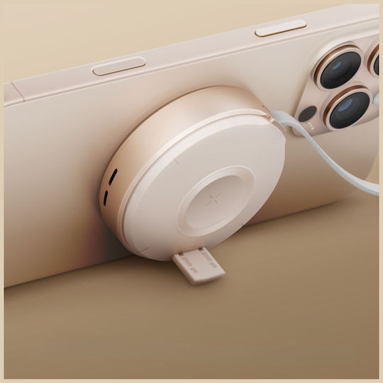 Energea Φορτιστής Magsafe και Καλώδιο USB-C 15W Gunmetal (Magduo Arc)
