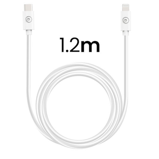 BigBen Connected Încărcător Cu Port USB-C Și Cablu USB-C - Lightning 30W Livrarea Energiei Alb