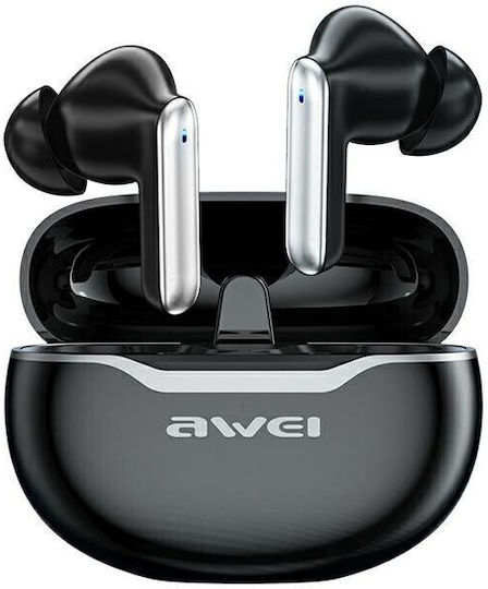 Awei T50 In-ear Bluetooth Handsfree Earphones with Sweat Resistance and Charging Case Black