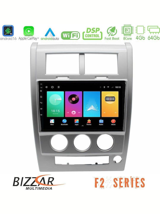 Bizzar Car Audio System for Jeep Cherokee 2008-2012 Bluetooth USB WiFi GPS Apple CarPlay Android Auto with 10" Touch Screen