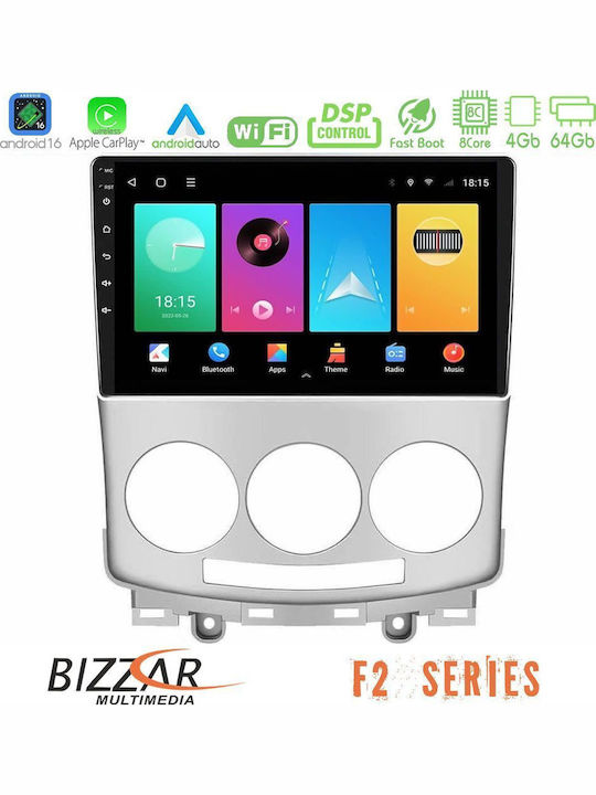 Bizzar Auto-Audiosystem für Mazda 5 2004-2010 mit Touchscreen 9" (Bluetooth/USB/Eingebautes Wi-Fi /GPS/Apple CarPlay/Android Auto)