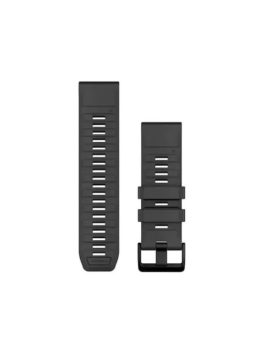Garmin Quickfit 26 Black Pebble Gray Silicone Band