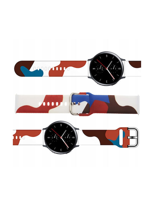 Hurtel Moro Λουράκι Σιλικόνης Camo Black (8) (Galaxy Watch (46mm) / Gear S3)