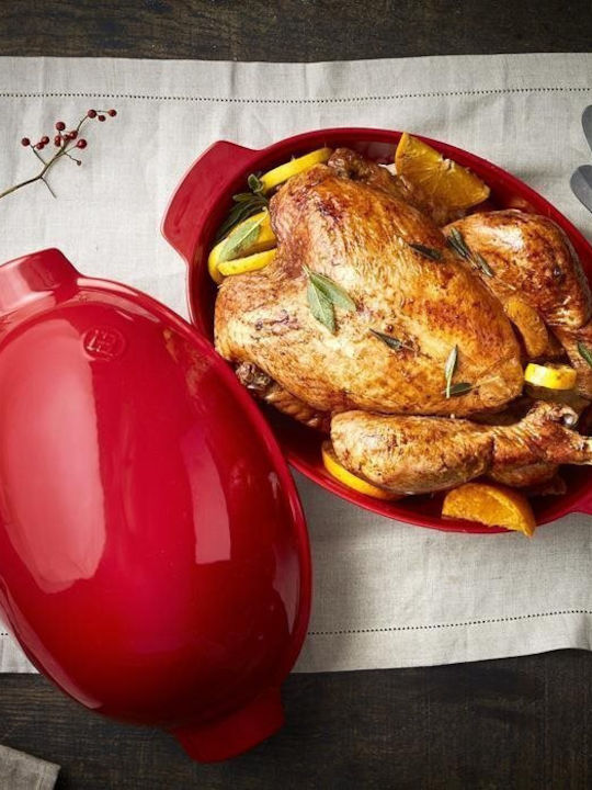 Emile Henry Oval Ceramic Dutch Oven 41.5x27.5cm 4lt