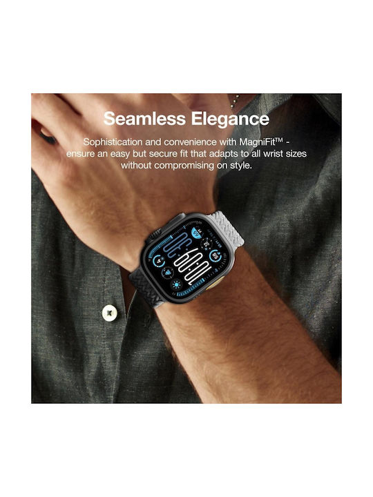 Set 2 Amazingthing Blend Band Für Apple Watch 45 46 49mm Grau-Schwarz/Grau