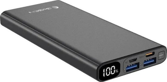 GoGEN PB100008B Външна Батерия 10000mAh 20W с 2 USB-A Изходни Порта и USB-C Изходен Порт Power Delivery Черна