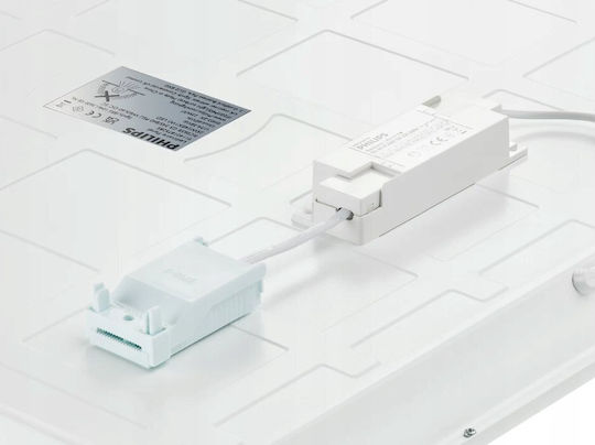 Philips Χωνευτό LED Panel 34W με Φυσικό Λευκό Φως 4000K