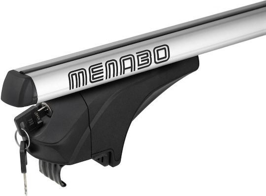 Menabo Aluminum Bars Ariem XL 1315 Cm Silver Color BMW X1 E84 5 Doors 2009>2012 Flush Rails 2 Pieces 14710/MB MP.14710/MB-16