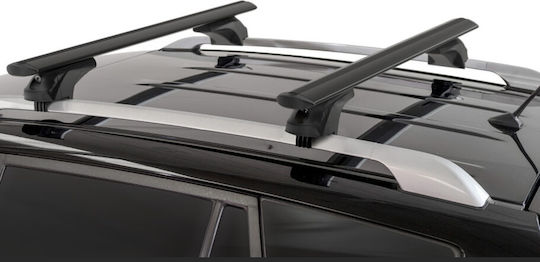 Menabo Aluminum Bars Sonic Black XL 130 Cm Black Color Dfsk Glory S60 5 Doors 2019 Raised Rails 2 Pieces 14690/mb Mp.14690/mb-35