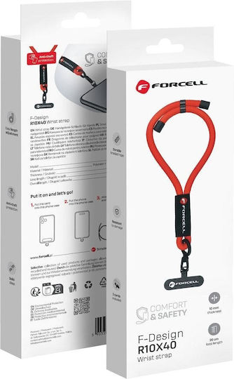 Forcell Handgelenkriemen für Handys Rot