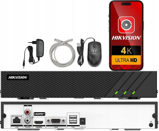 Hikvision DS-7608NI-Q1 Înregistrator Video De Supraveghere NVR 8 Canale Cu Rezoluție 4K