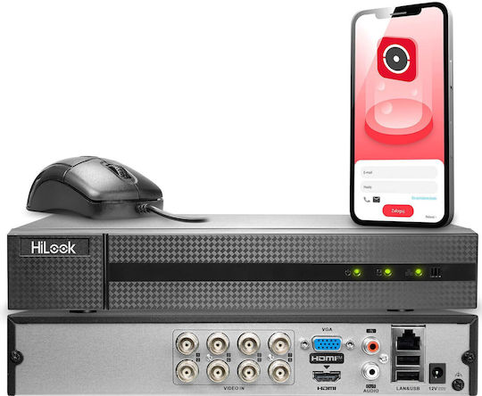 Hikvision Überwachungs-Videorekorder DVR 8 Kanäle DVR-208U-M1