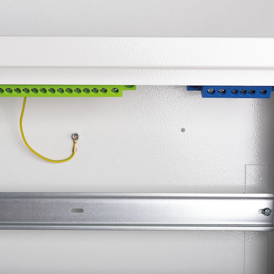 Metal Modular Switchgear 5x24 Surface Mounted Ip30 N+pe I Door Class White Kp-db-i-ms-524 White 32656