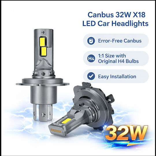 Λάμπες Αυτοκινήτου H7 Canbus LED 4000K Φυσικό Λευκό 9-32V 40W 2τμχ