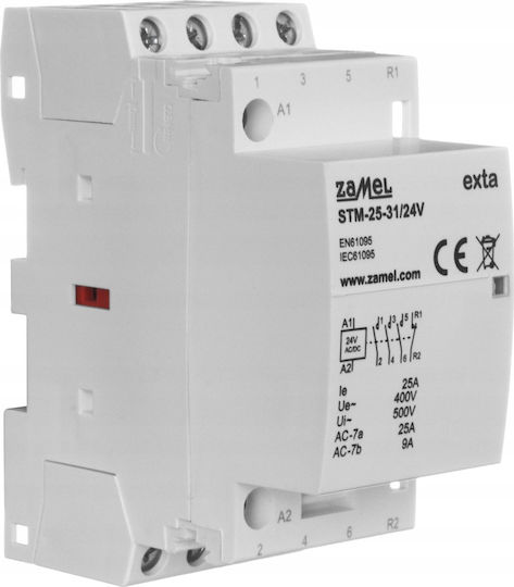 25A 3Z+1R 24V AC DC Installation Modular Contactor Type STM-25-31/24V EXT10000293