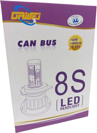 Крушка за автомобил H3 Canbus LED 6000K Хладно Бяло 12-24V