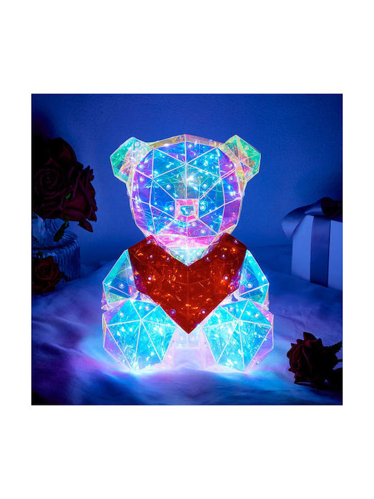 Bear Heart LED Table Lamp 20x12cm