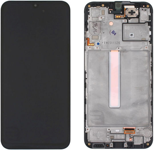 Samsung A256b Galaxy A25 5g LCD Touch Negru Cu Ramă Original Gh82-33214a/33215a Service Pack