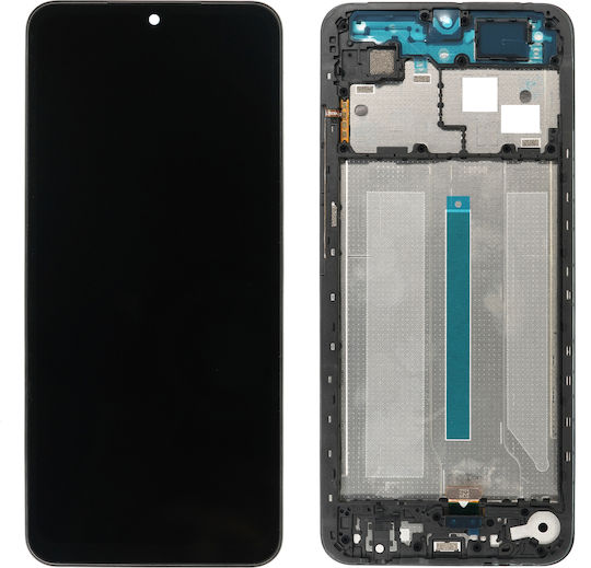 Xiaomi Service Pack Screen (Short Flex) with Touch Mechanism and Frame for Redmi A5 4G (Black)