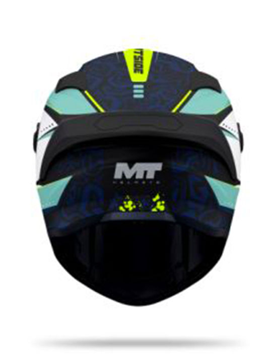 MT Targo S Outside B6 Black/Fluo Gloss Motorcycle Helmet Full Face DOT / ECE 22.06 1450gr