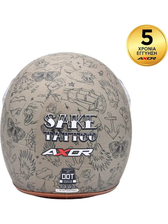Axor Retro Mark II Motorradhelm Jet ECE 22.06 / DOT 1250gr