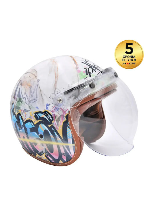 Axor Retro Mark II Street Pantheon Каска за мотор Джет ECE 22.06 / DOT 1250 гр