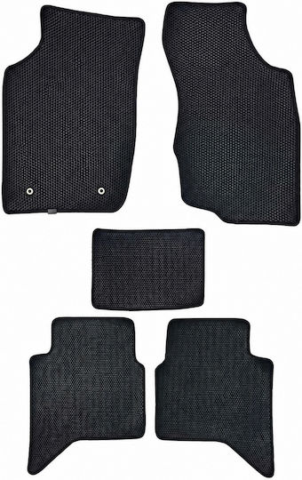 Rubber Car Mats Deep Sides Compatible with Toyota Hilux 4-Door Model 2015-Present
