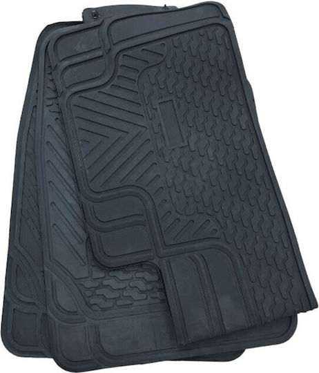 Front Universal Car Mats 3 Pieces Black