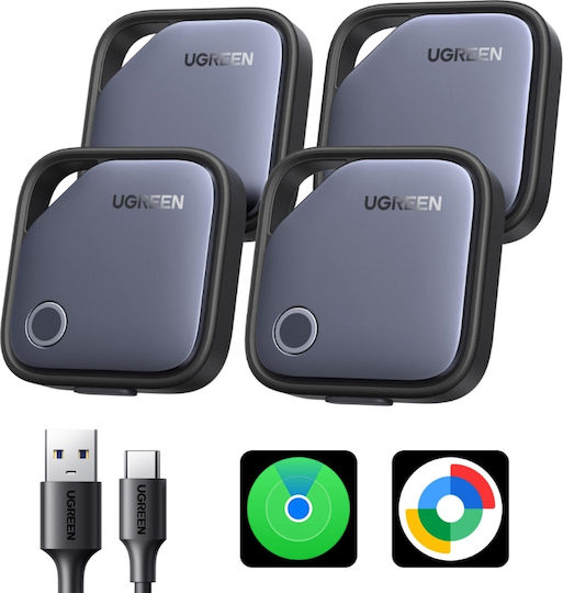 Ugreen CM916 Google Find Hub Γκρι 4τμχ Επαναφορτιζόμενο